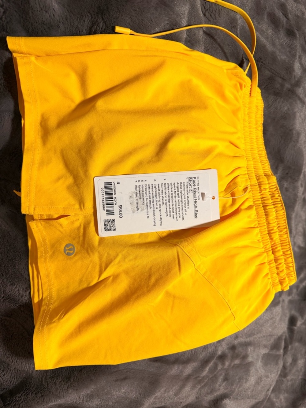 lululemon athletica Yellow Athletic Shorts